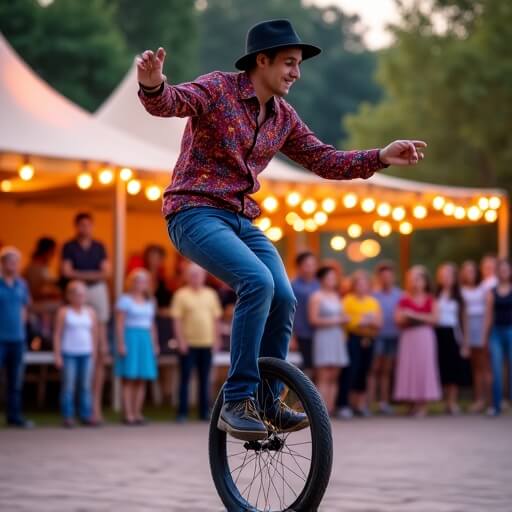 Unicyclists 