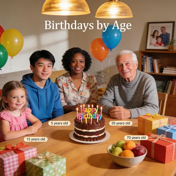 Birthdays by Age
