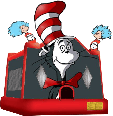 Cat in the Hat Bouncy Castle