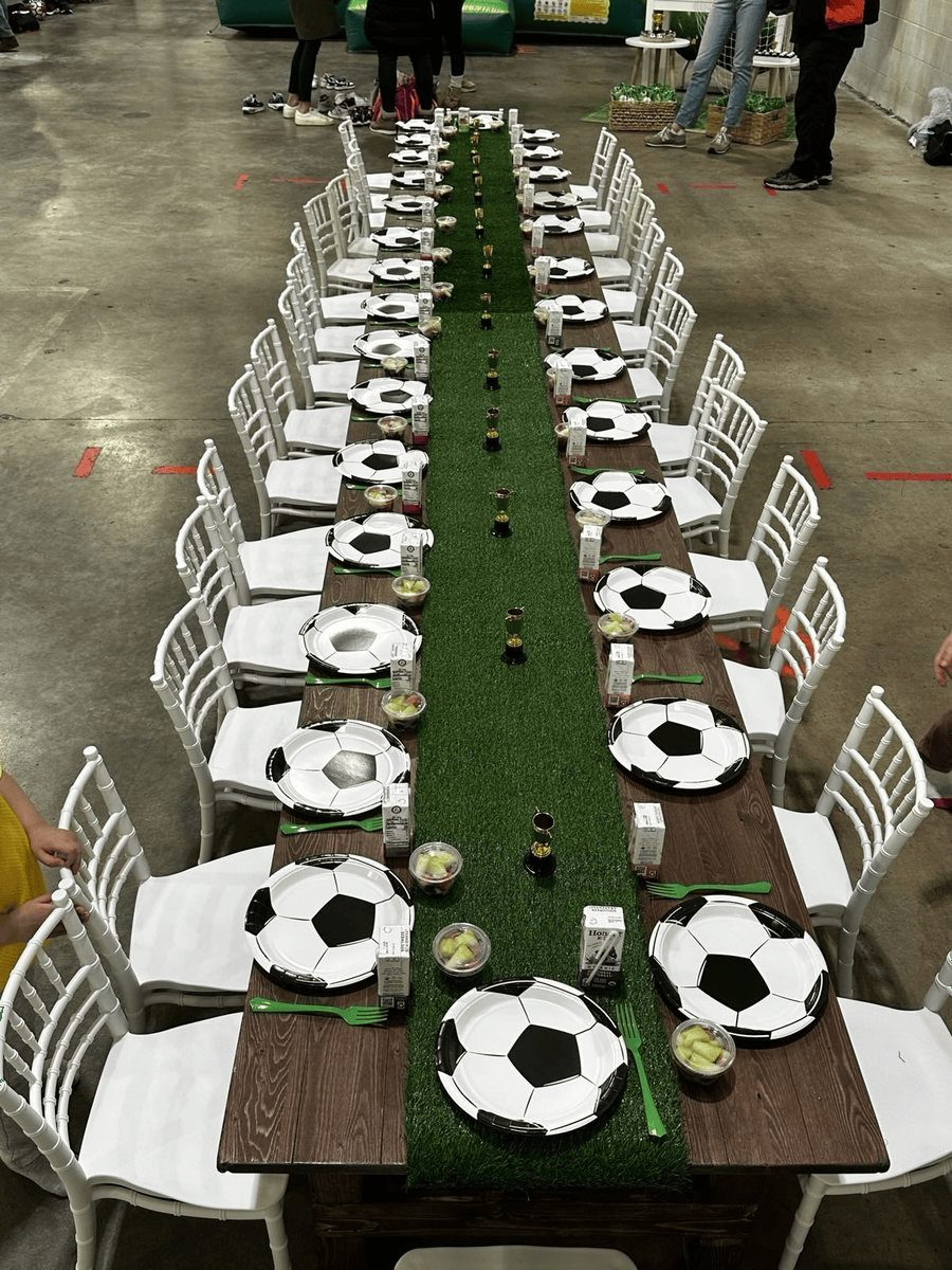 Kids' Rustic Wooden Party Table