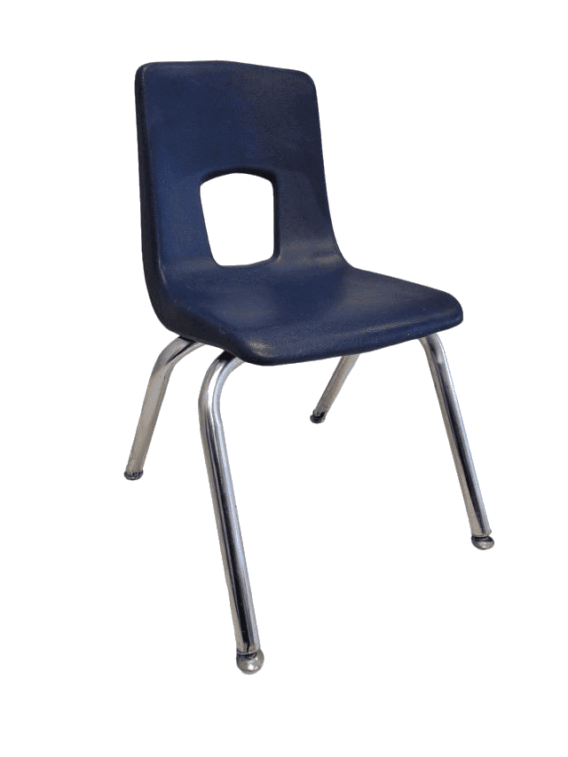 Kid Chair Stackable Blue 13 inch