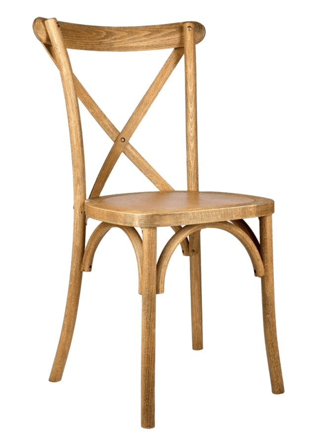 Farmhouse Crossback Chair Chestnut Wood