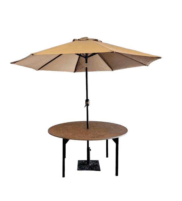 Table 60 inch Round with Umbrella