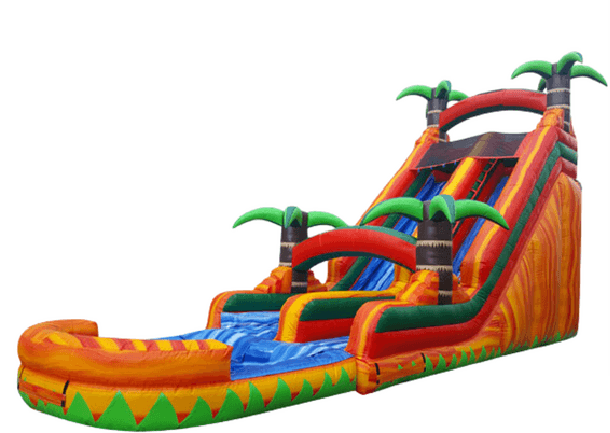 22' Tropical Paradise Slide with Pool
