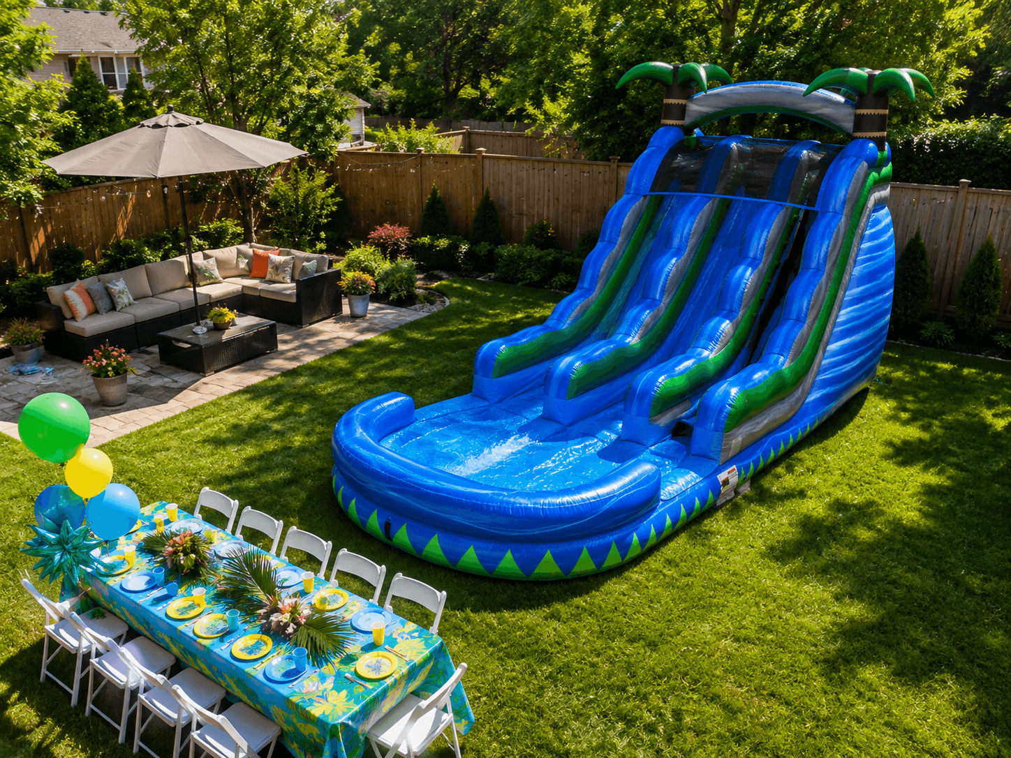 Tropical Wave Water Slide