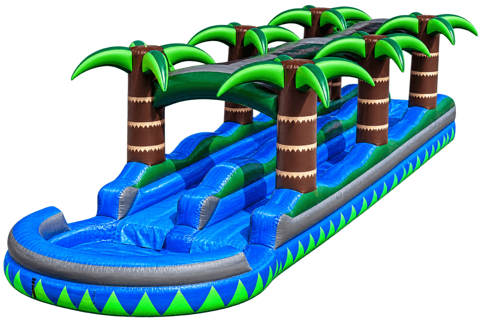 Tropical Dual Lane Slip-N-Slide with Splash Finish
