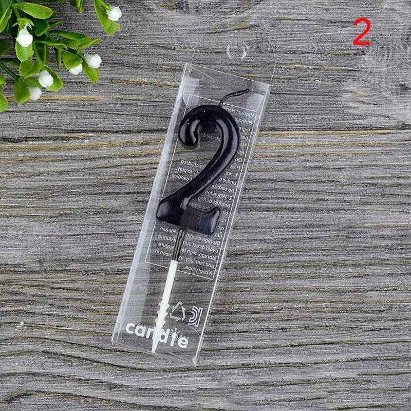 1 2 3 4 5 6 7 8 9 0 Number Birthday Candles Black 