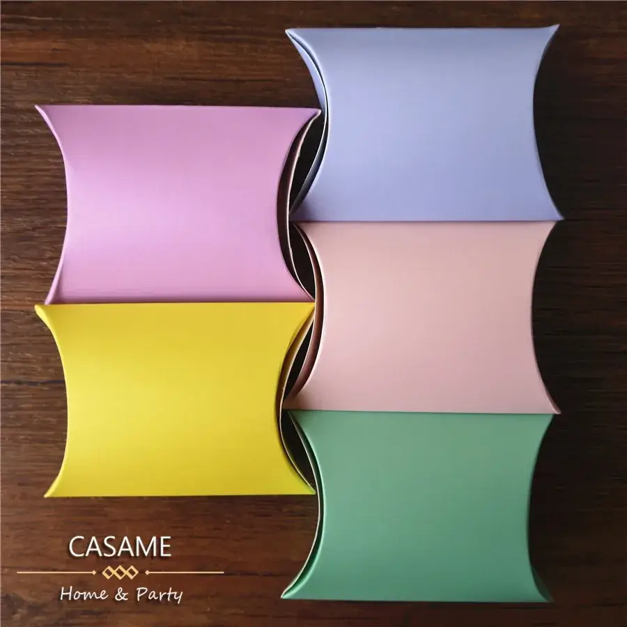 50pcs Favor candy Box bag New craft paper Pillow S