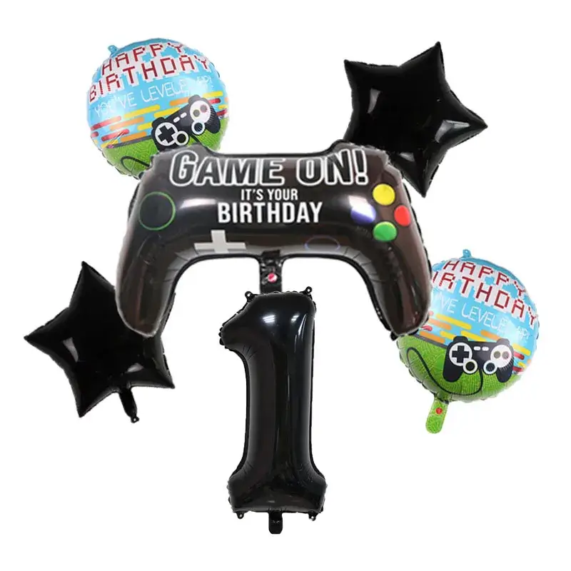 Gamepad Balloons Game On with Black Digit Number B