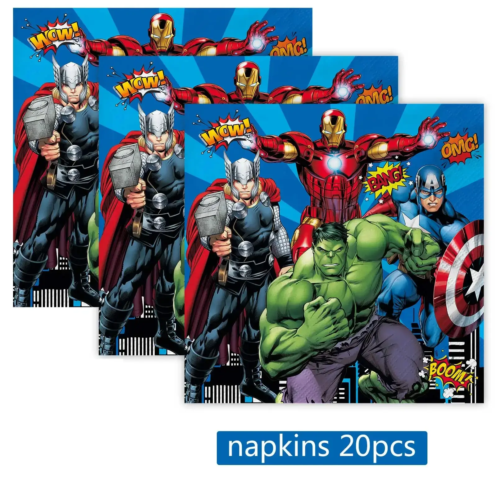 Hero Squad SuperHero Party Supplies Decorations Ki