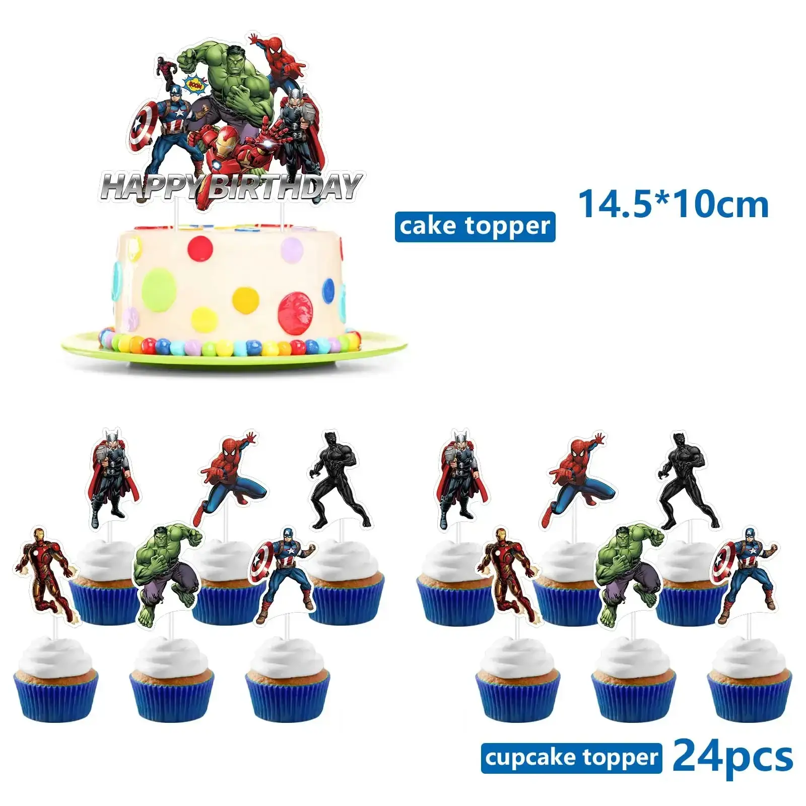 Hero Squad SuperHero Party Supplies Decorations Ki
