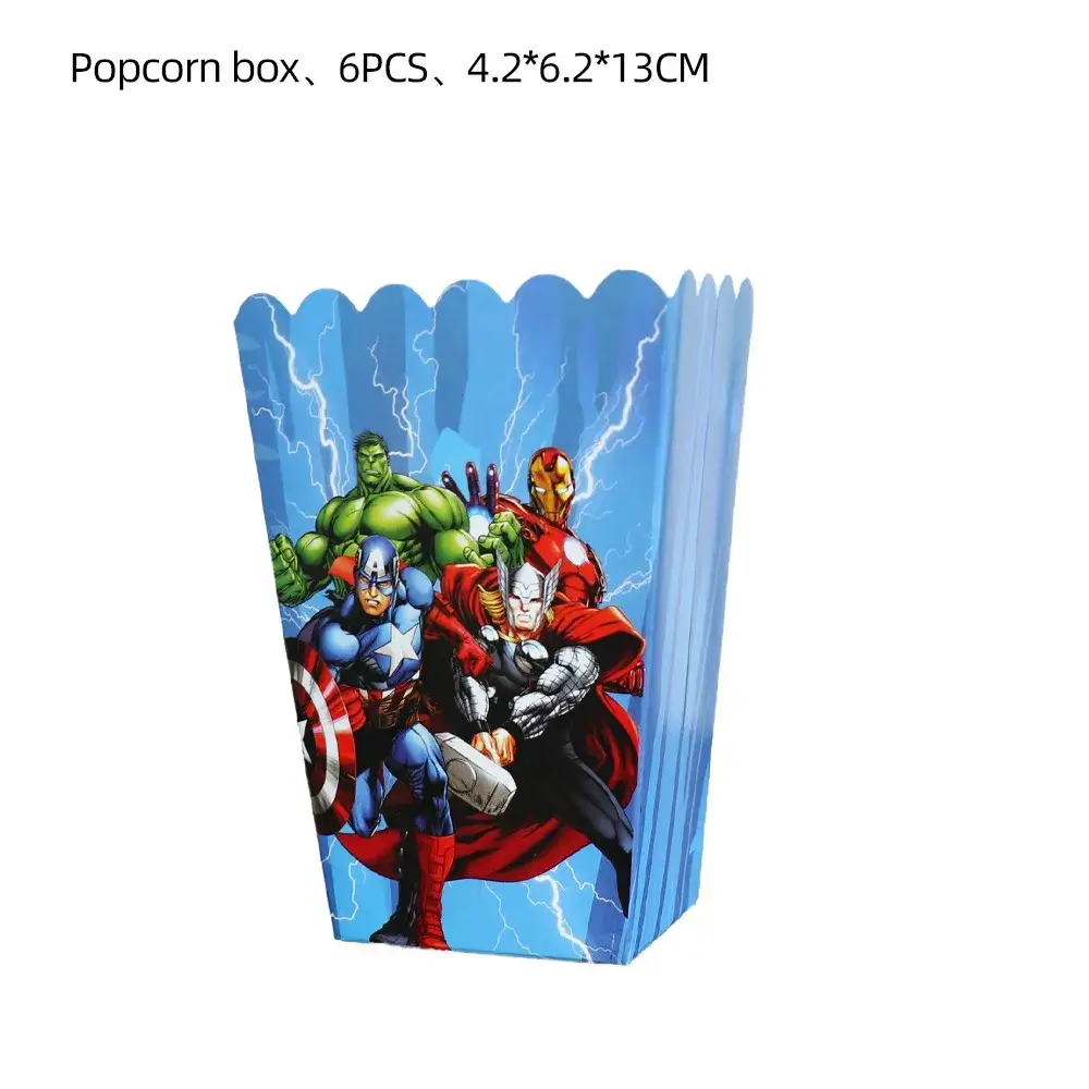 6pcs popcorn box