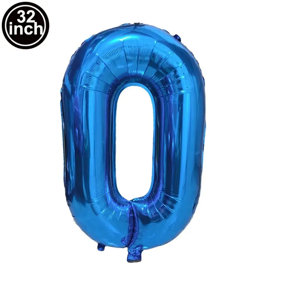 Balloon 0 Number Balloons Wild One Green Globe Blu