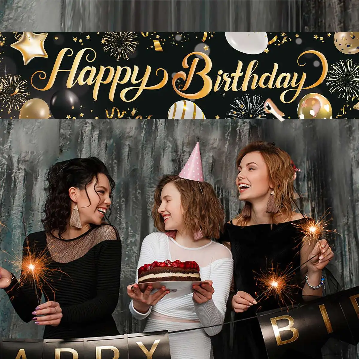 Happy Birthday Banner Birthday Party Decoration Ki