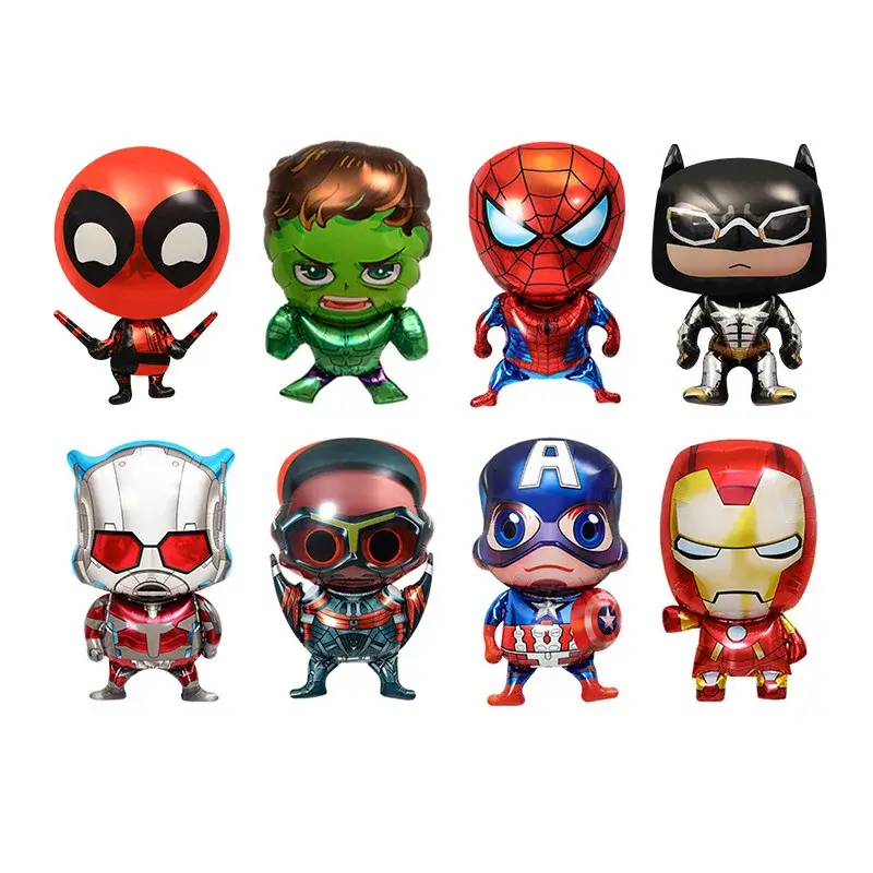 Hero Squad Foil Balloon Baby Birthday Photo Props 