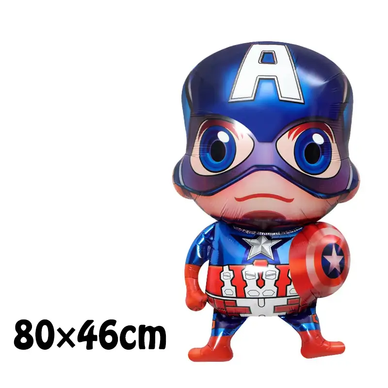 Hero Squad Foil Balloon Baby Birthday Photo Props 