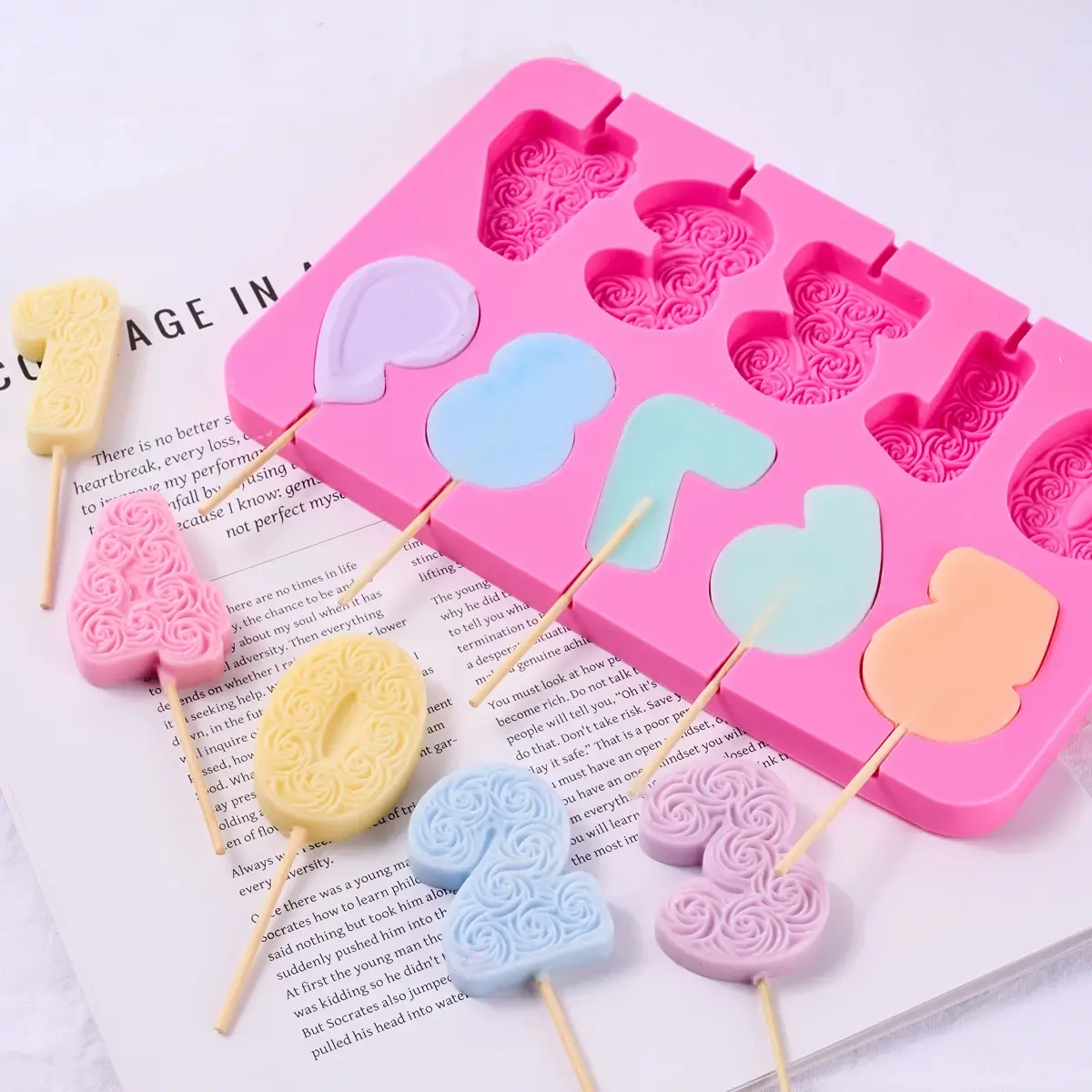 Birthday Ornament Silicone Candle Mold DIY Handmad