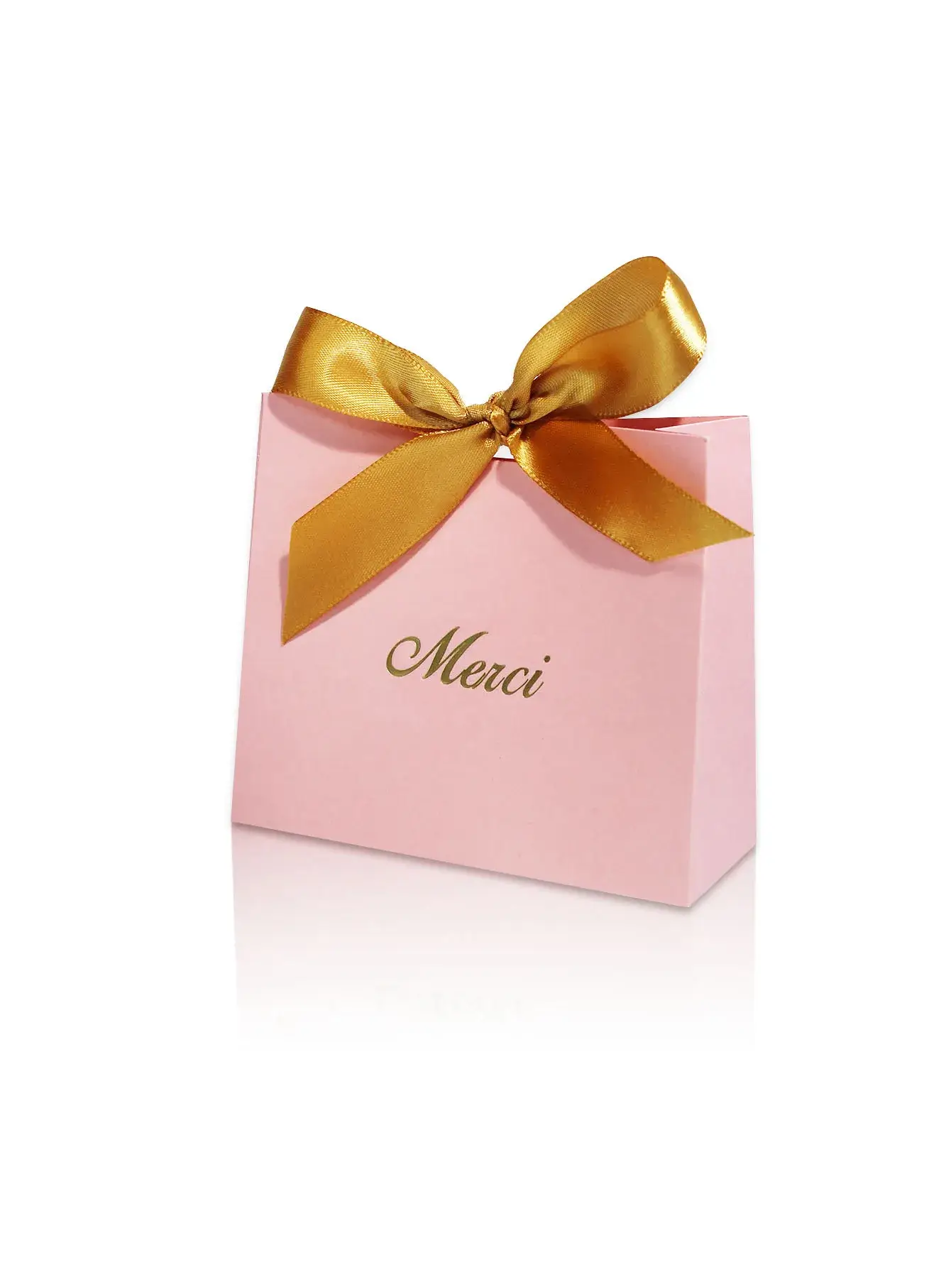 Pinkbox-GoldRibbon, 11.5x4.5x10cm, 20pcs