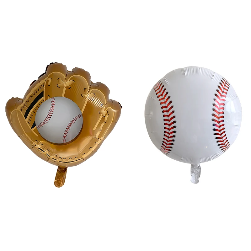 4pcs/set baseball Balloons for Happy Birthday Part