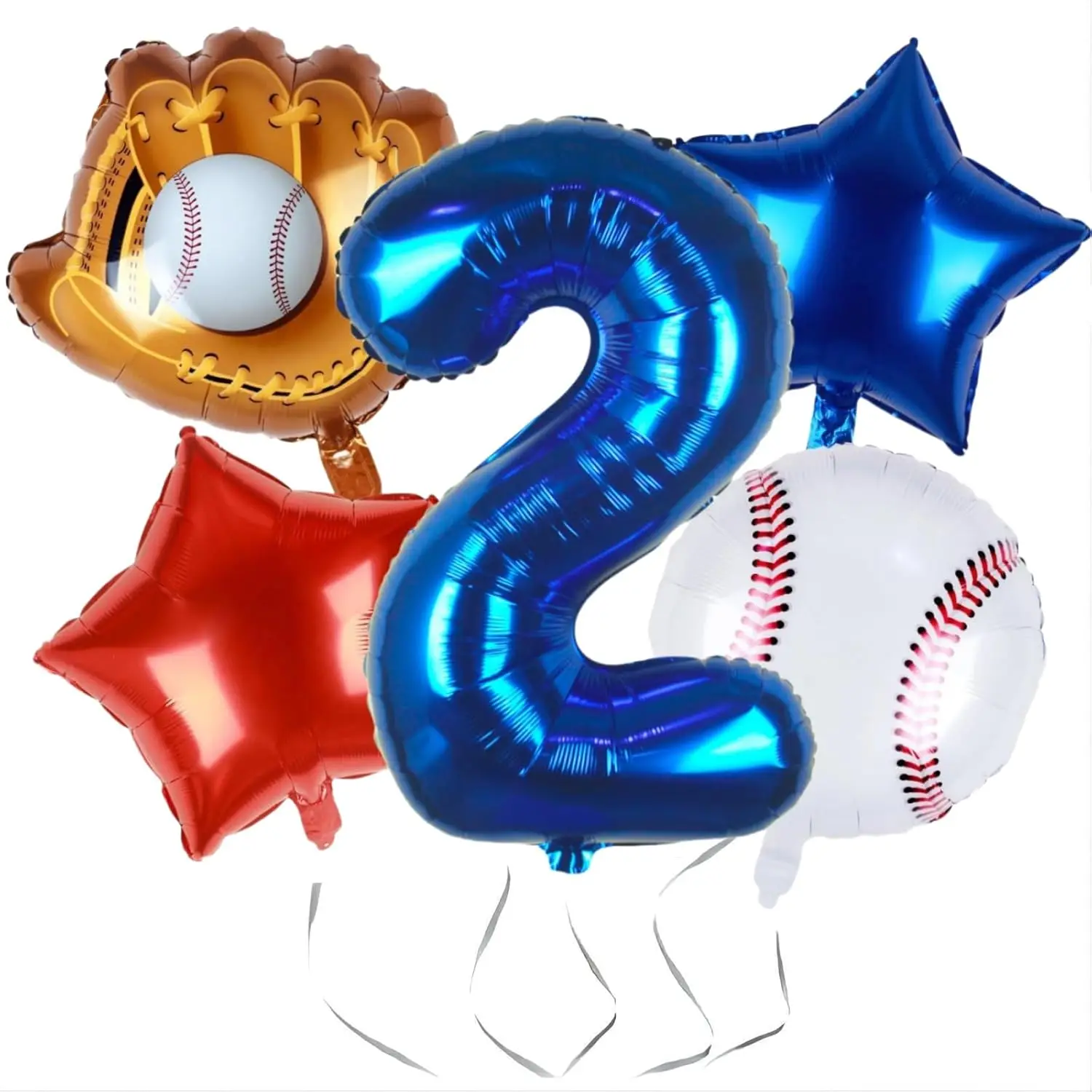 Baseball Balloon Party Decoration Navy Blue Alumin