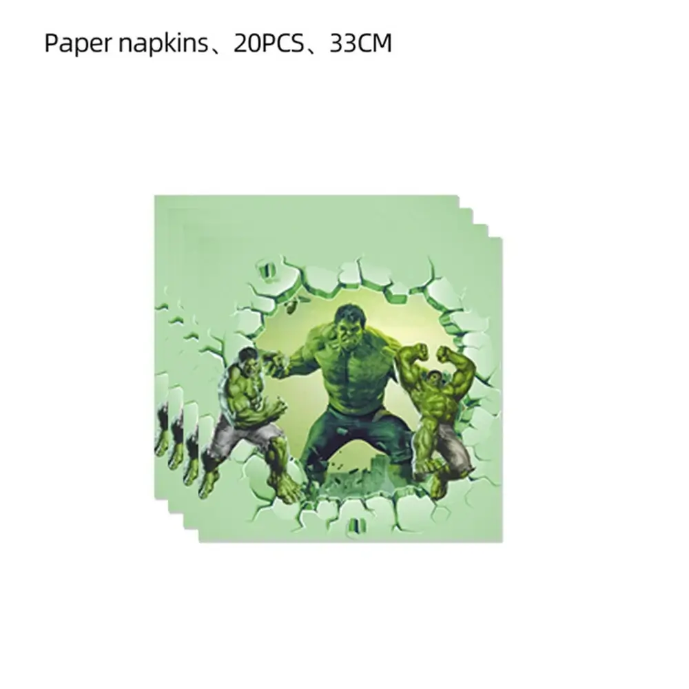 Hulk Birthday Party Supplies Hero Squad Disposable