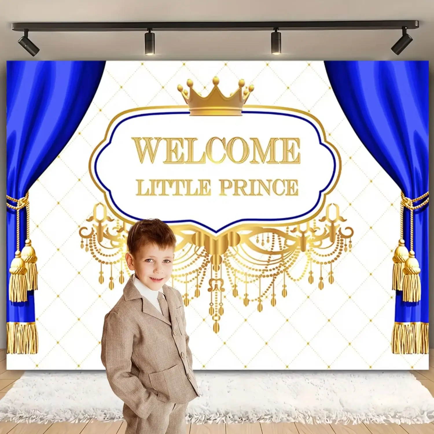 Happy Birthday Theme Background Royal Boy Little P