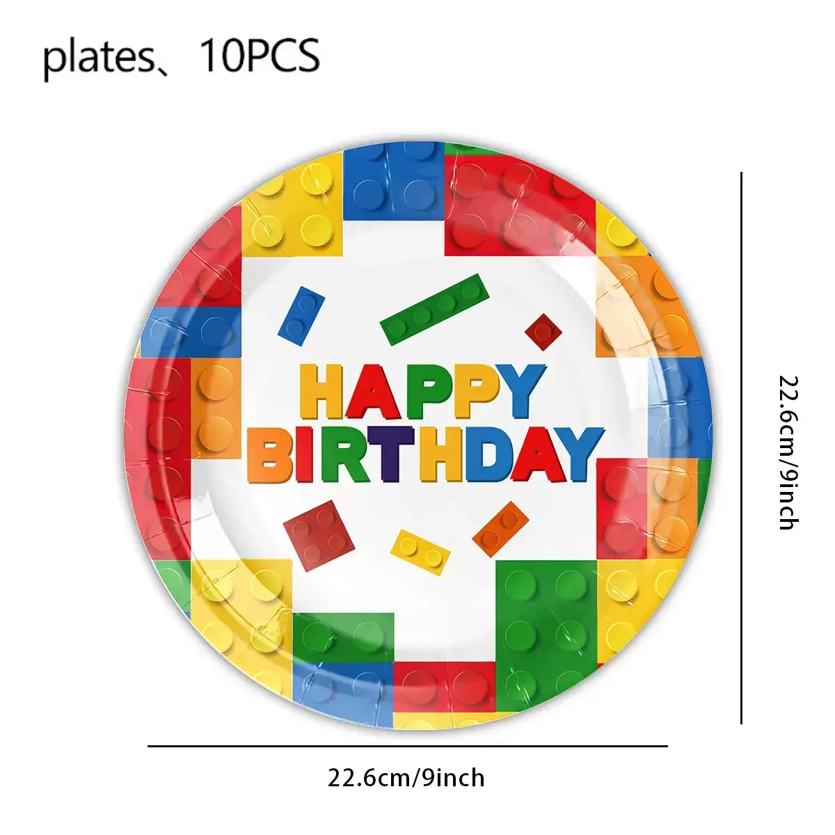 10pcs plate 9in