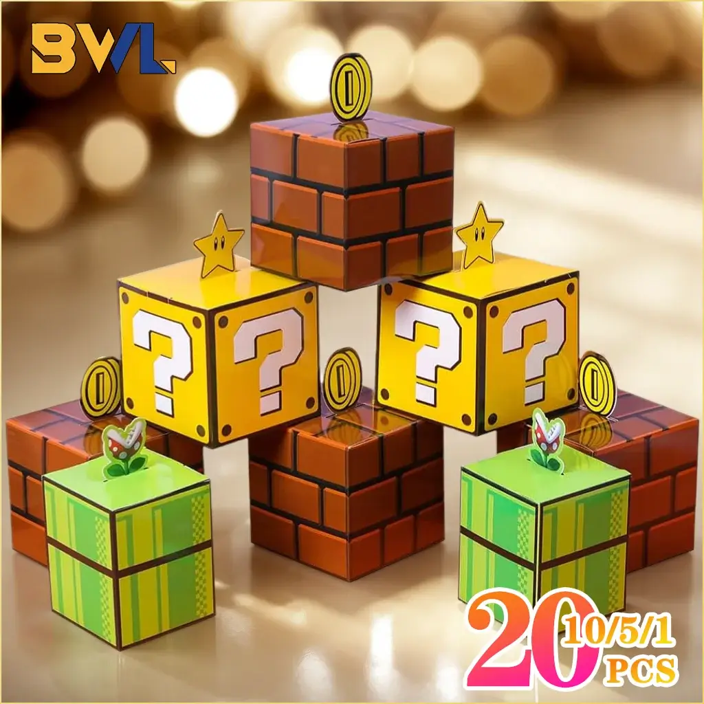 1-40PCS Game Themed Candy Boxes Birthday Party Gif