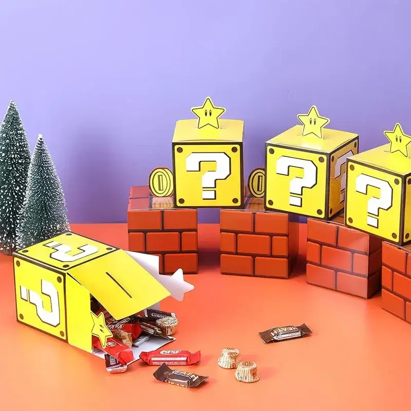 1-40PCS Game Themed Candy Boxes Birthday Party Gif