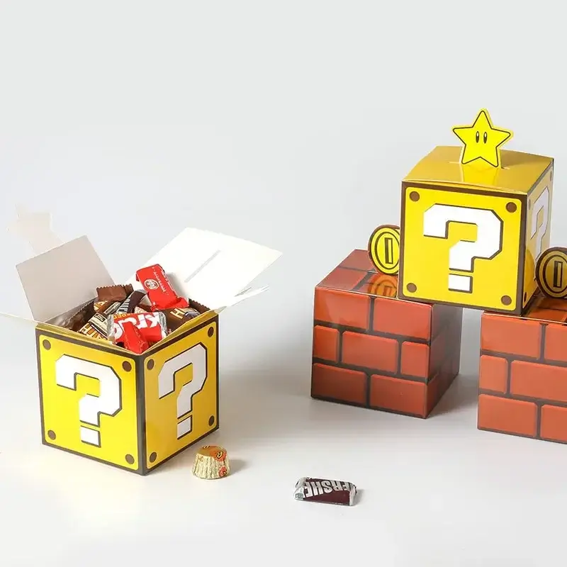 1-40PCS Game Themed Candy Boxes Birthday Party Gif