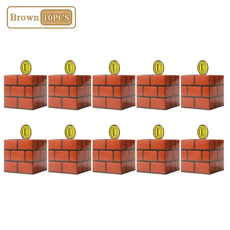 Brown-10PCS, As shown