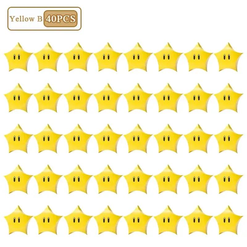 Yellow B-40PCS, As shown