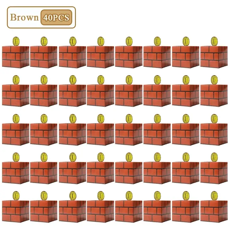 Brown-40PCS, As shown