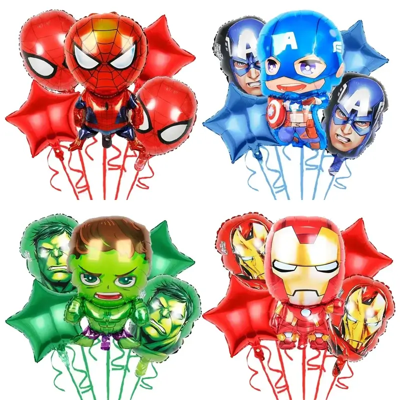 5pcs Children's Birthday Party Globos Decoration H