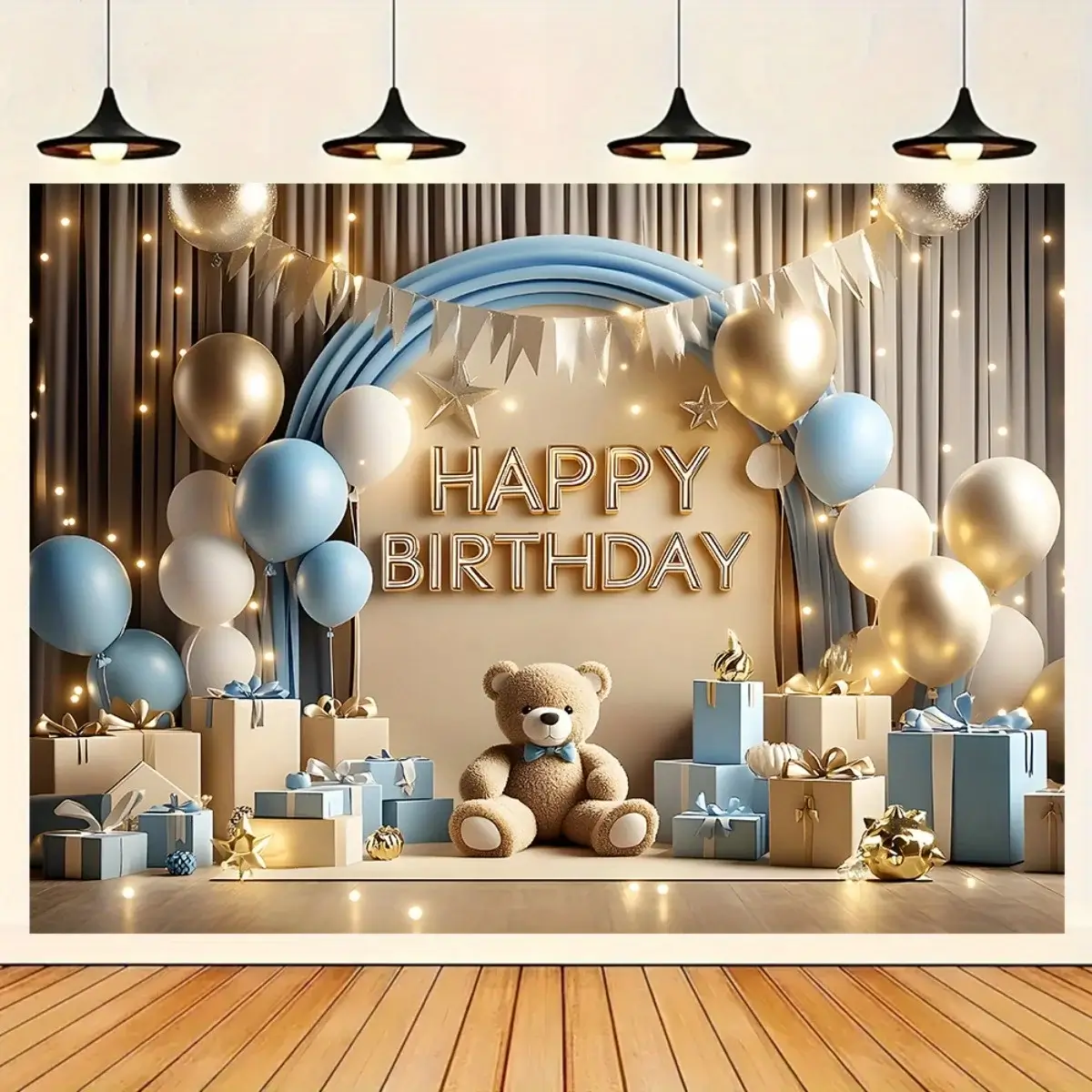 1 "Happy Birthday" background banner - a vibrant p
