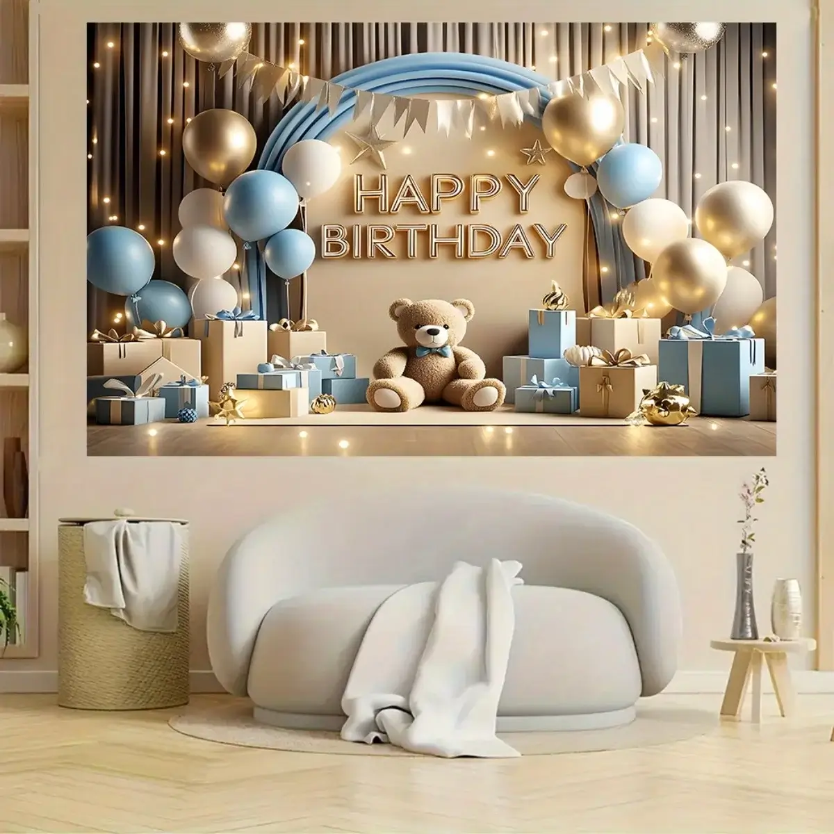 1 "Happy Birthday" background banner - a vibrant p