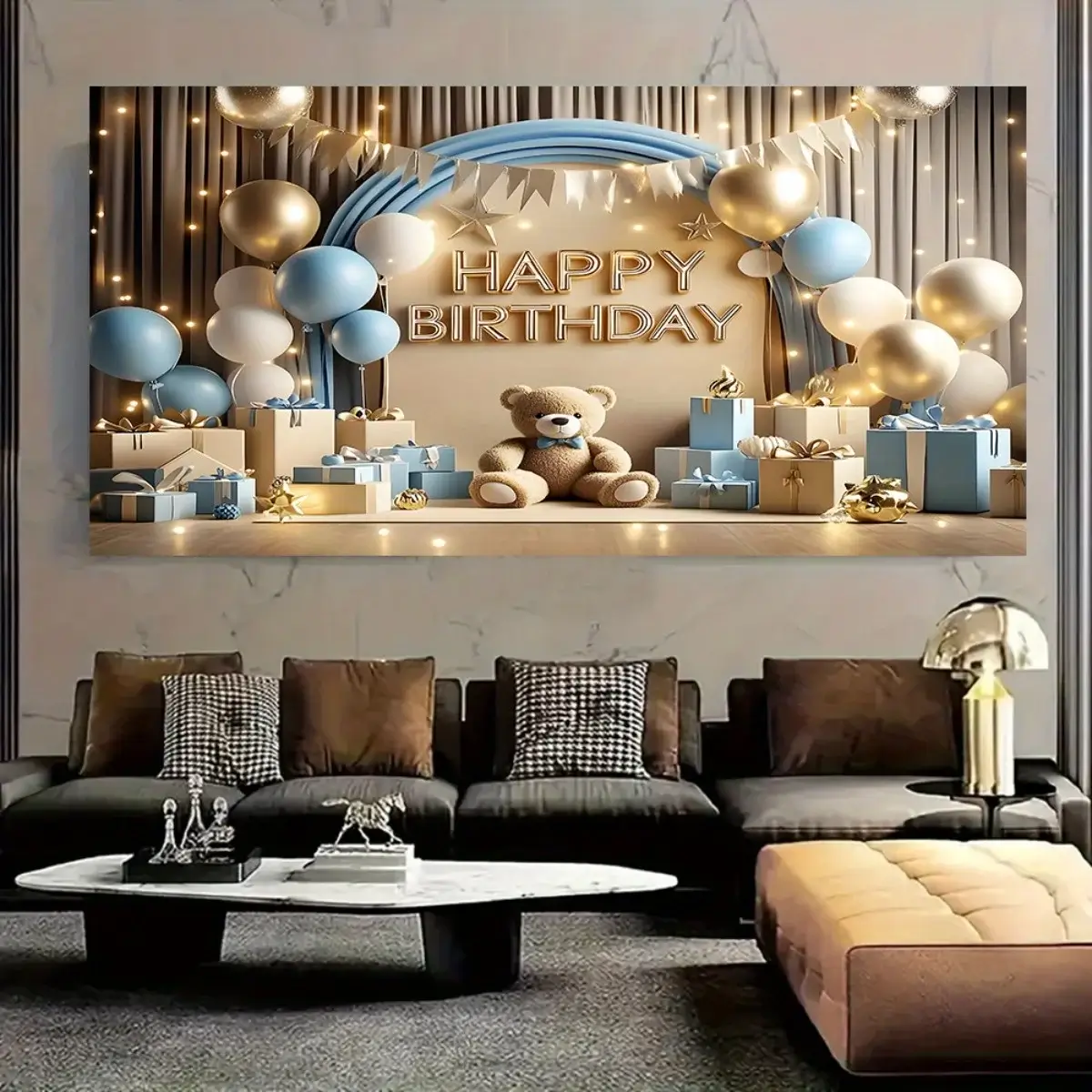 1 "Happy Birthday" background banner - a vibrant p