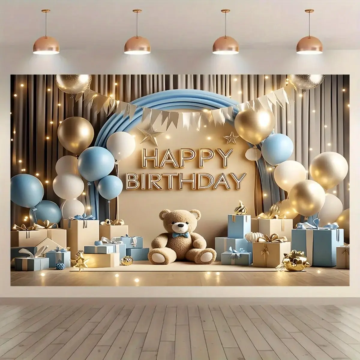 1 "Happy Birthday" background banner - a vibrant p