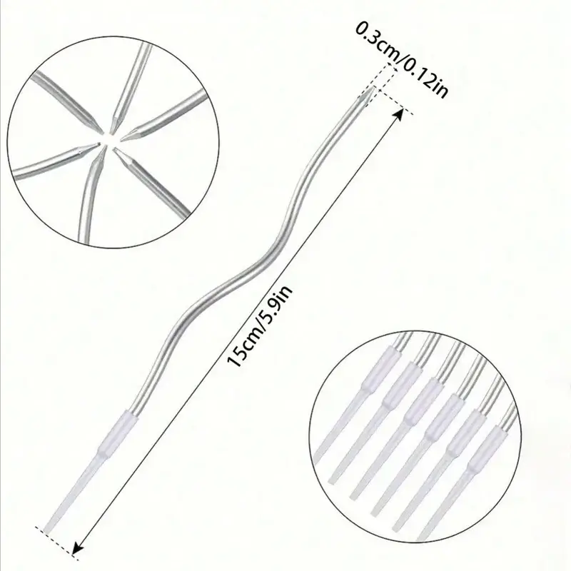 6Pcs/set Curved Cake Candles Birthday Baby Shower 