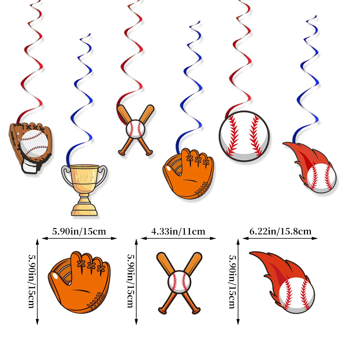 Baseball Themed Birthday Party Decorations Set Let