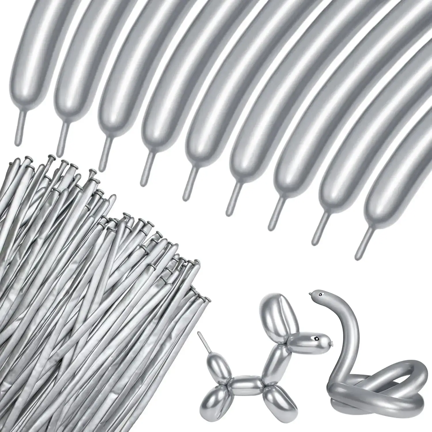 Metallic Silver, Long