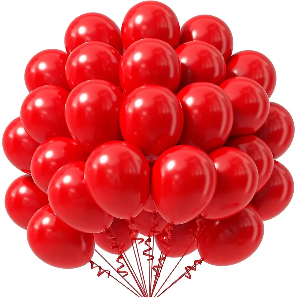 Christmas Red, 10inch, 10Pcs