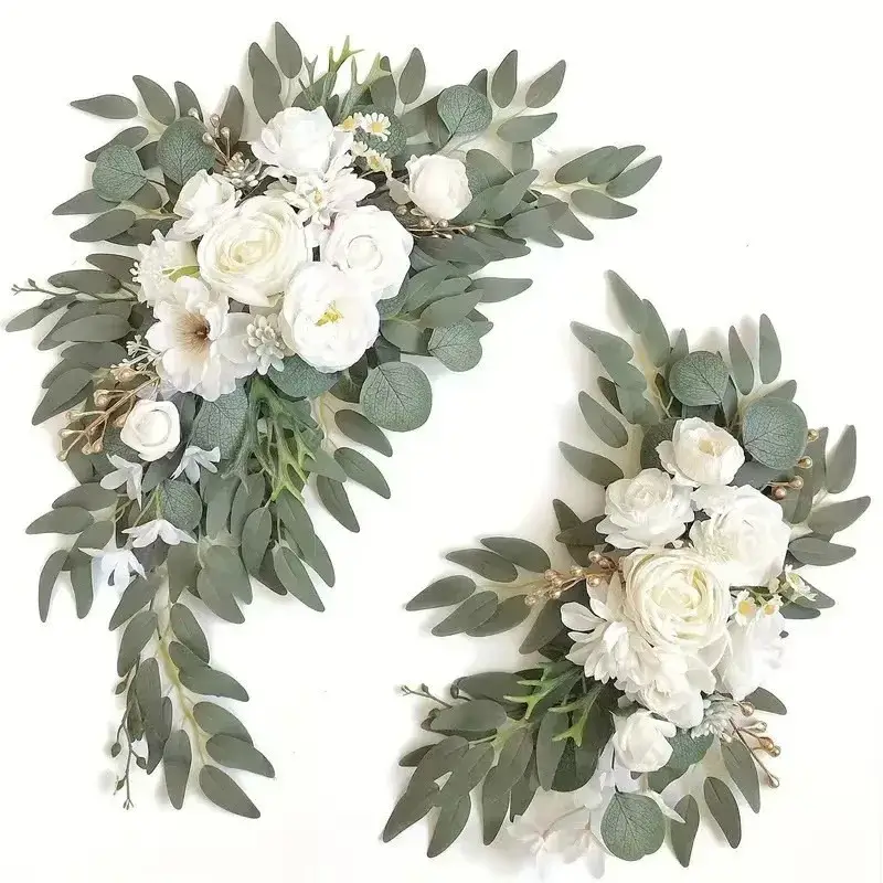 Artificial Wedding Arch Flowers Kit Boho Dusty Ros