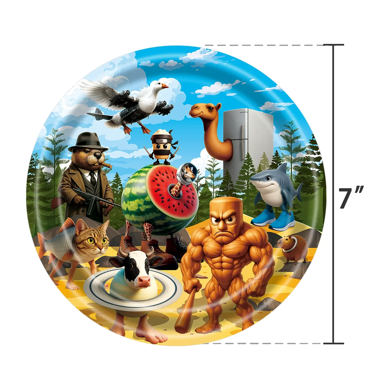 10pcs 7in plate, Other