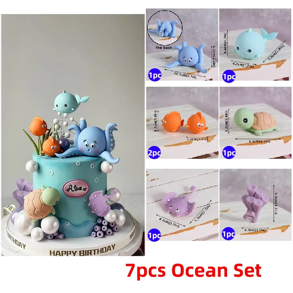 7pcs Ocean Set, Size as show