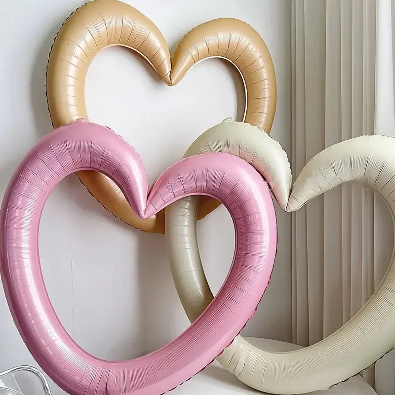 Happy Birthday Heart Photo Frame Balloon with Bowk