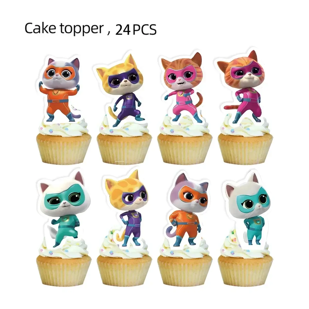 24pcs cake topper, others