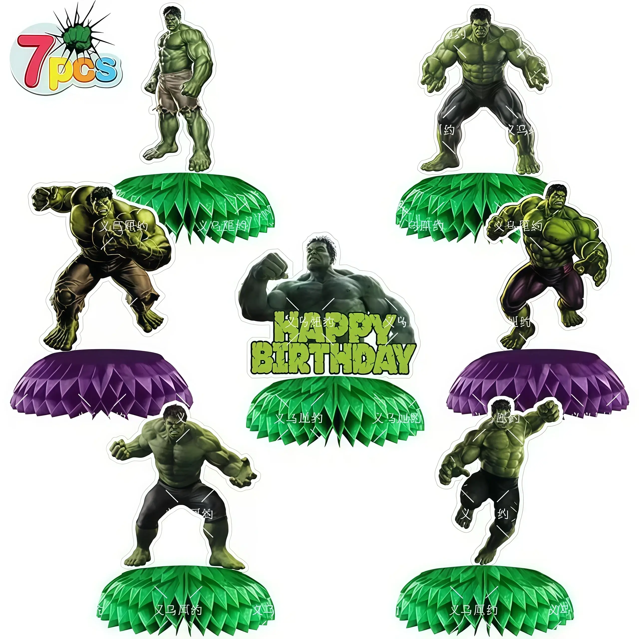 Hulk Birthday Party Supplies Hero Squad Tableware 