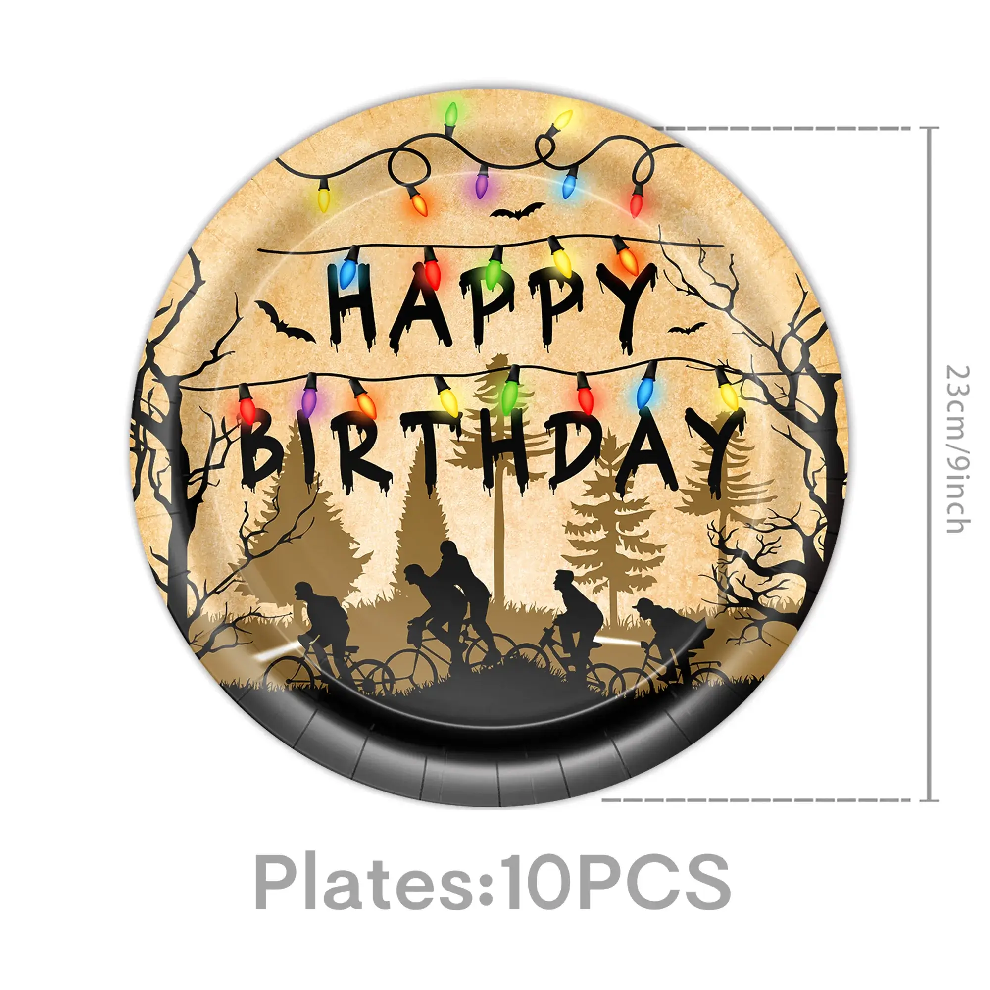 9 inch plate-10pcs, as shown