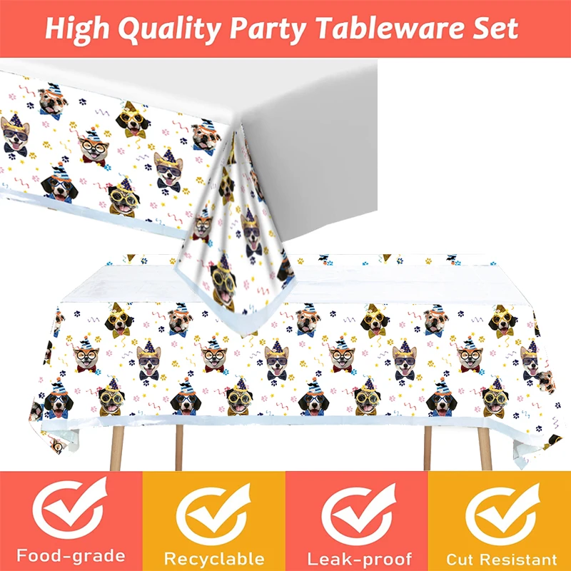 Rescue Pups Tablecloth Birthday Party Decorations 